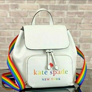 Kate Spade Designer Pride Backpack Darcy White Shoulder Bag
